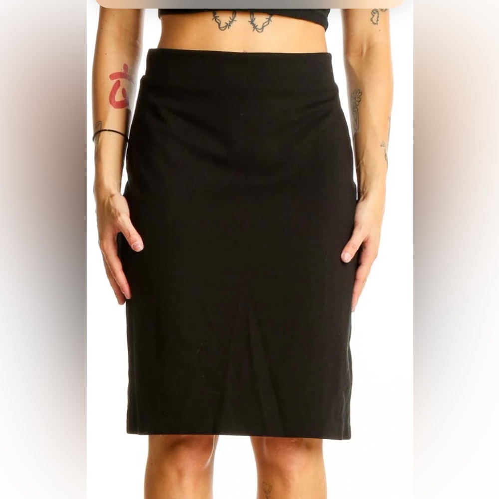 Philosophy Black Pencil Skirt Knee-Length Workwear